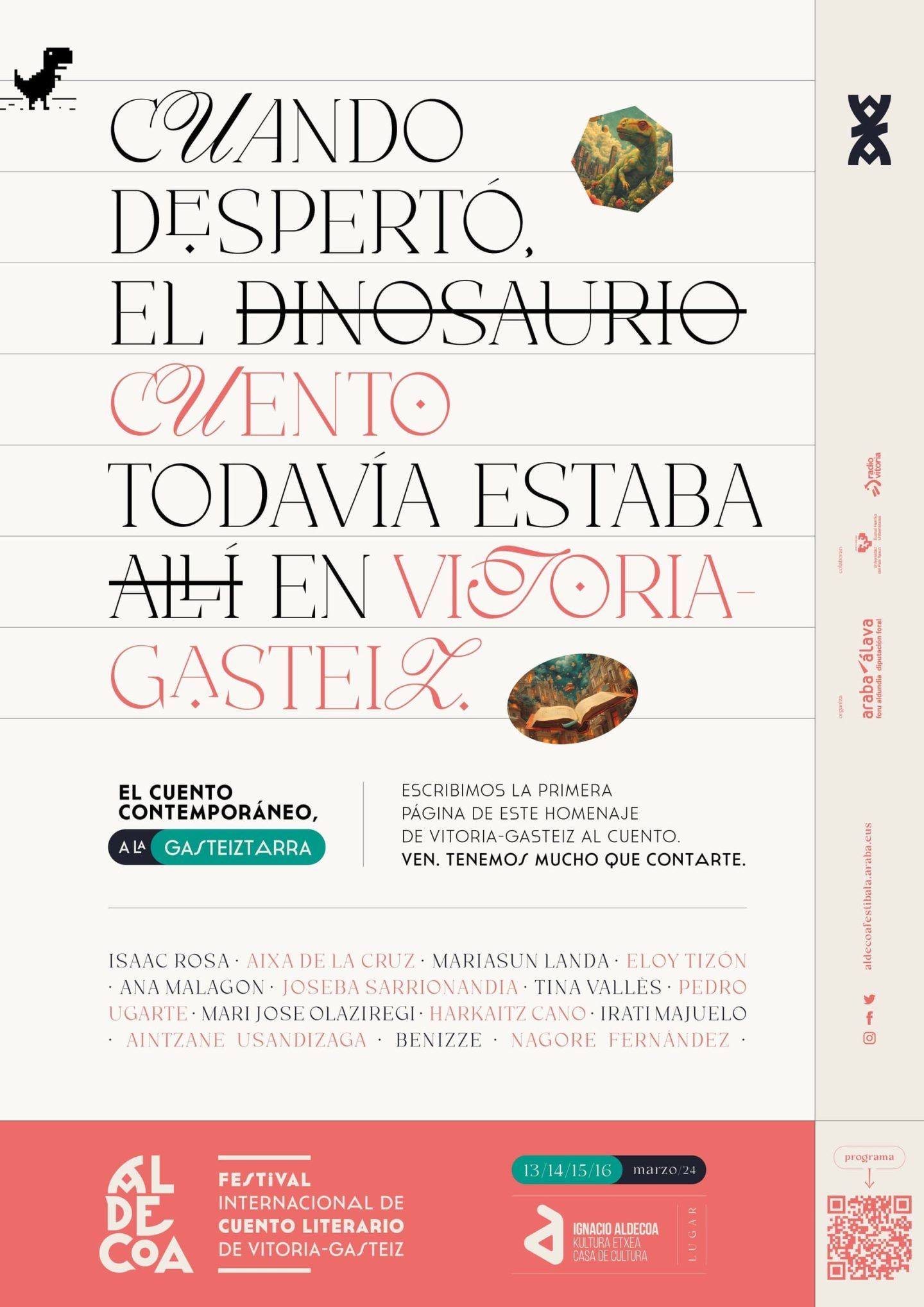 FRASE DINOSAURIO_CARTEL_FESTIV_ALDECOA_CAS_AF